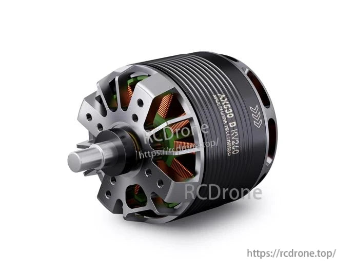 T-Motor MN3508 KV240 brushless motor with exposed copper windings and 520W 14.8V rating on housing