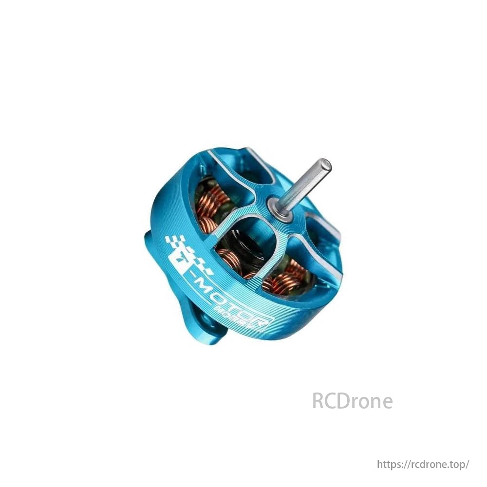 T-Motor M0802II is a blue micro FPV motor suited for 31-35mm Tiny Whoop drones, offering efficient performance.