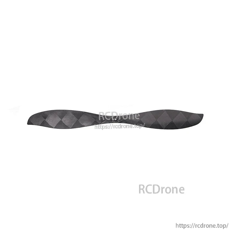 T-Motor T10*3.1 (10 x 3.1) Carbon Fiber Propeller, T-Motor T10x3.1 carbon fiber two-blade propeller with visible woven finish, shown on a white background