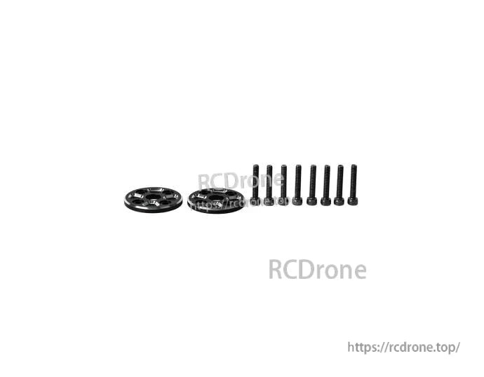 T-Motor VZ42x16.5 VTOL Propeller, T-Motor VTOL propeller mounting hardware kit with two round adapter plates and a set of black screws