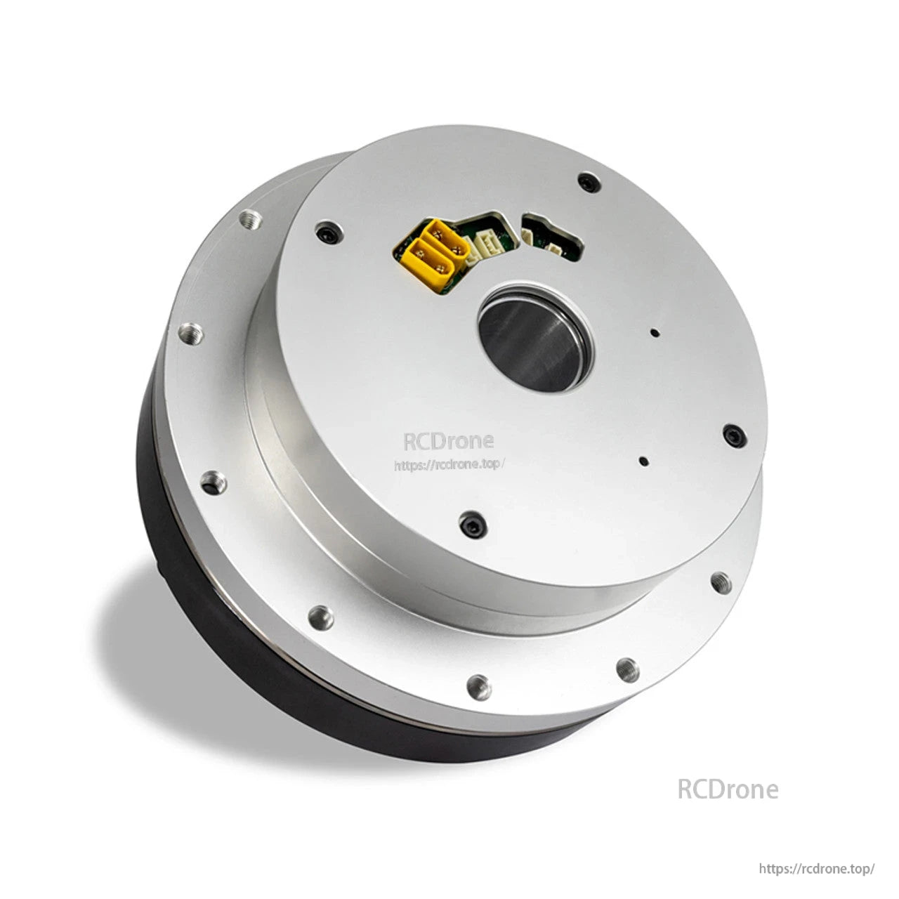 Hollow-shaft torque motor with dual encoder and harmonic gear