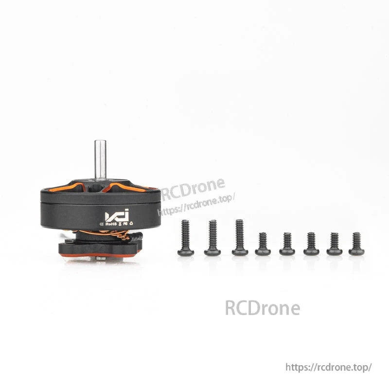 Package contents: 1202 brushless motor with mounting screws laid out in a row