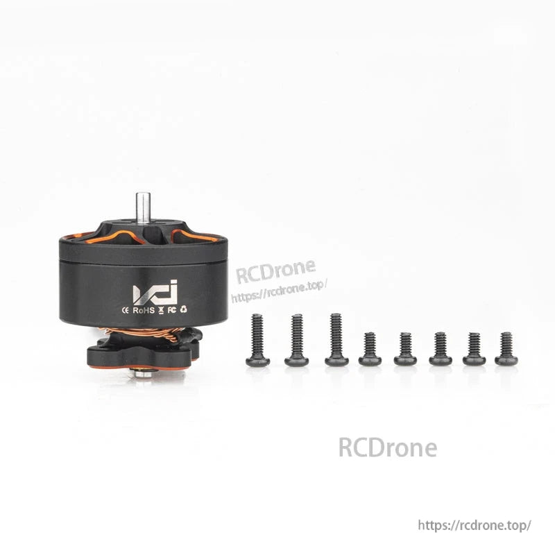 VCI SPARK 1305 brushless motor with included mounting screws shown as package contents