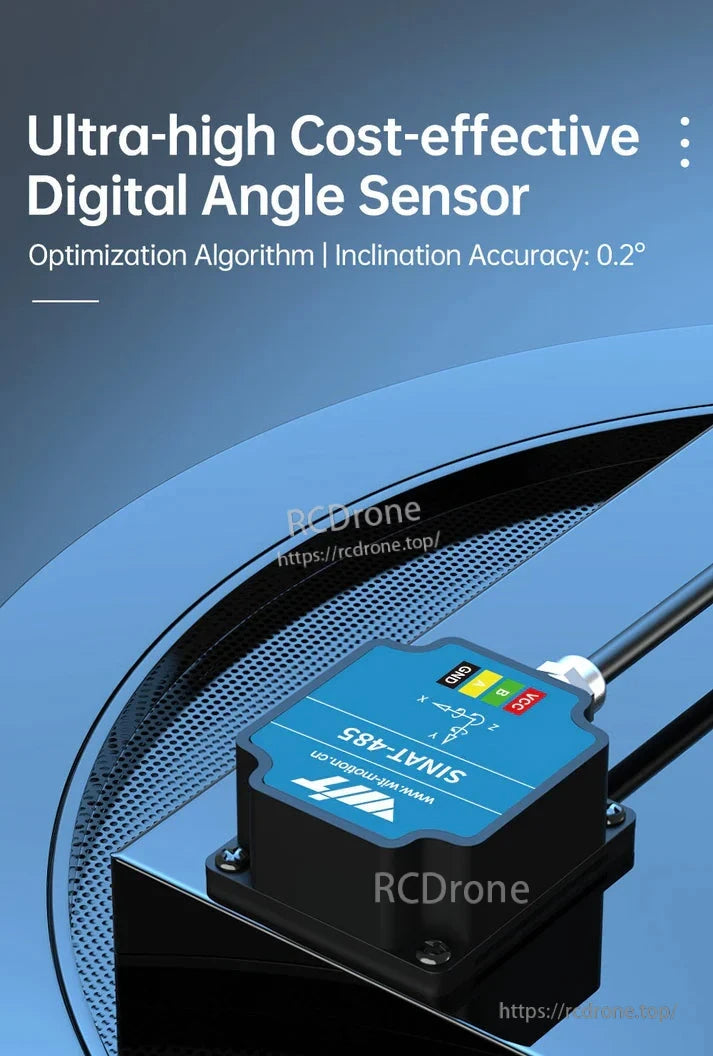 The SINAT-485 is a high-precision, waterproof digital angle sensor with RS485 output, 0.2° accuracy, 5–36 V power, and advanced algorithm optimization.