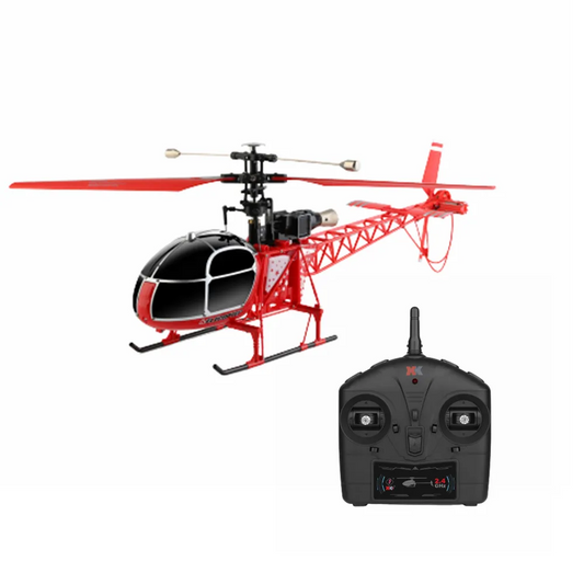 Wltoys XK V915-A RC Helicopter RTF 2.4G 4CH Double Brush Motor Fixed Height Outdoor Aircraft Hobby Professional Drone