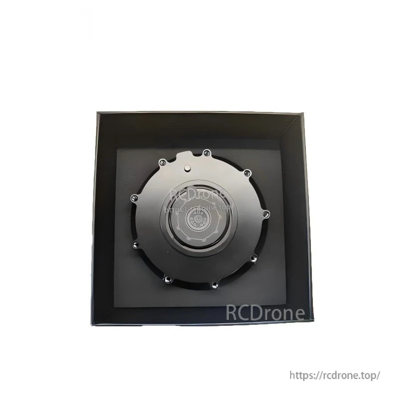 CyberGear micromotor servo motor packaged in box with foam insert, top-down view
