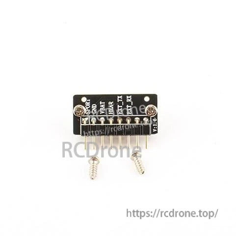 Zorro Module Bay Pin header board with labeled solder pins and two mounting screws