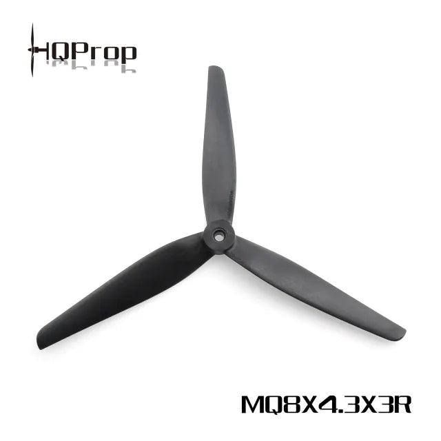 HQProp 8 inch Propellers - 8X(4/4.3/4.5)X3 HQ MacroQuad Prop Black-Glass Fiber Reinforced Nylon Propeller for FPV Drone