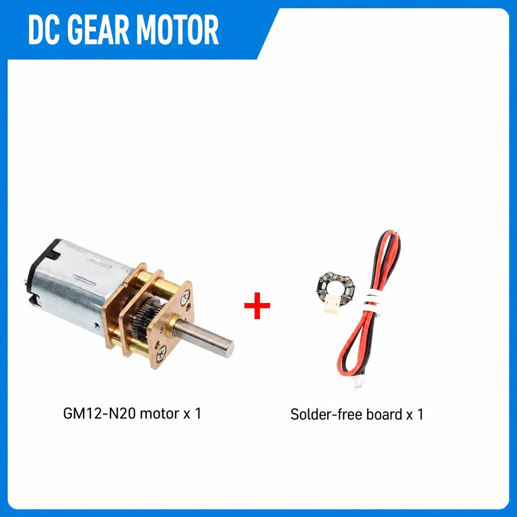 GM12-N20 Motor + Solder-Free Board
