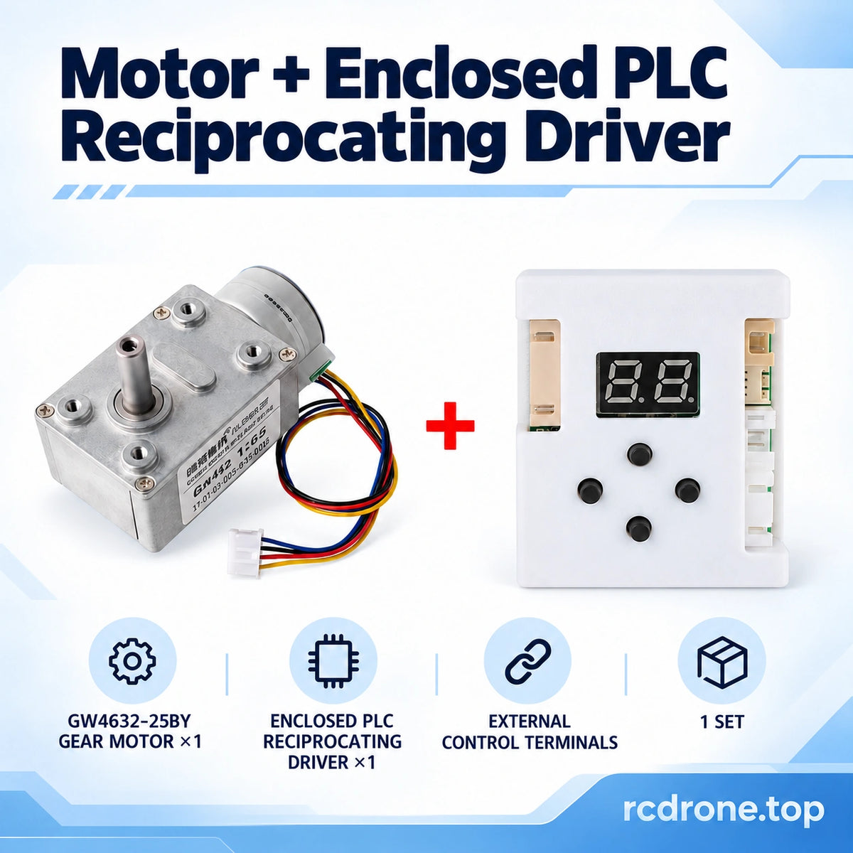 GW4632-25BY motor and enclosed PLC-control driver package