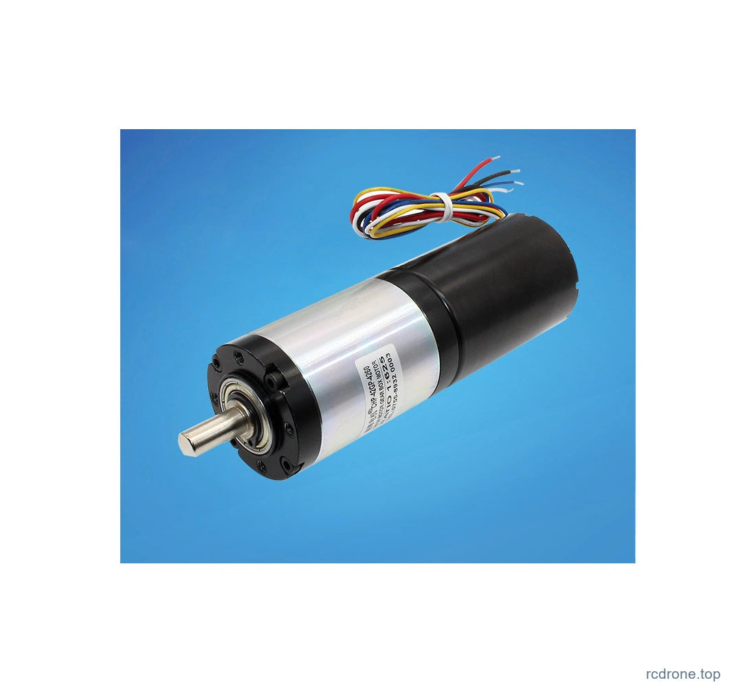 42GP-BLDC4260 motor reference photo; selected ratio determines gearbox length