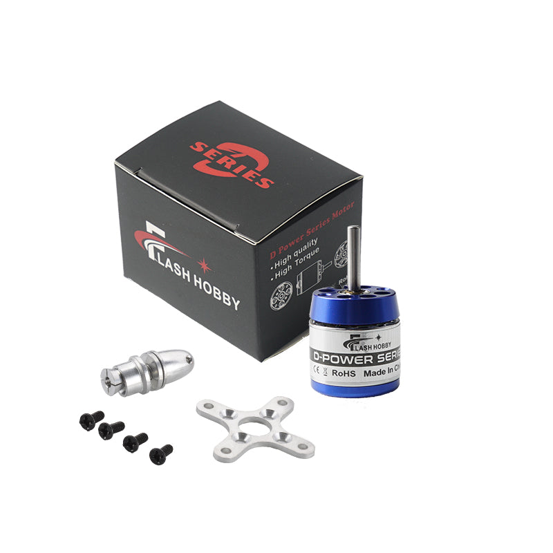 Motor Flashhobby D2225 1350KV 1600KV 2000KV para avión de ala fija