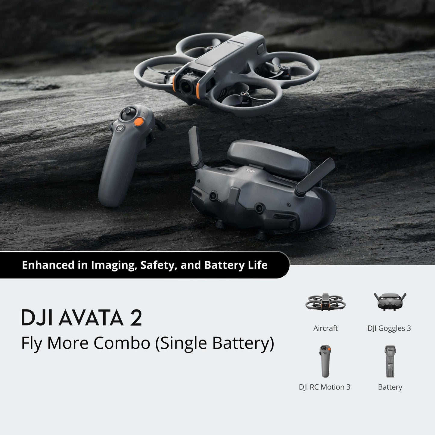 Enhanced in Imaging; Safety, and Battery Life DJIAVATA 2 Aircraft DJI