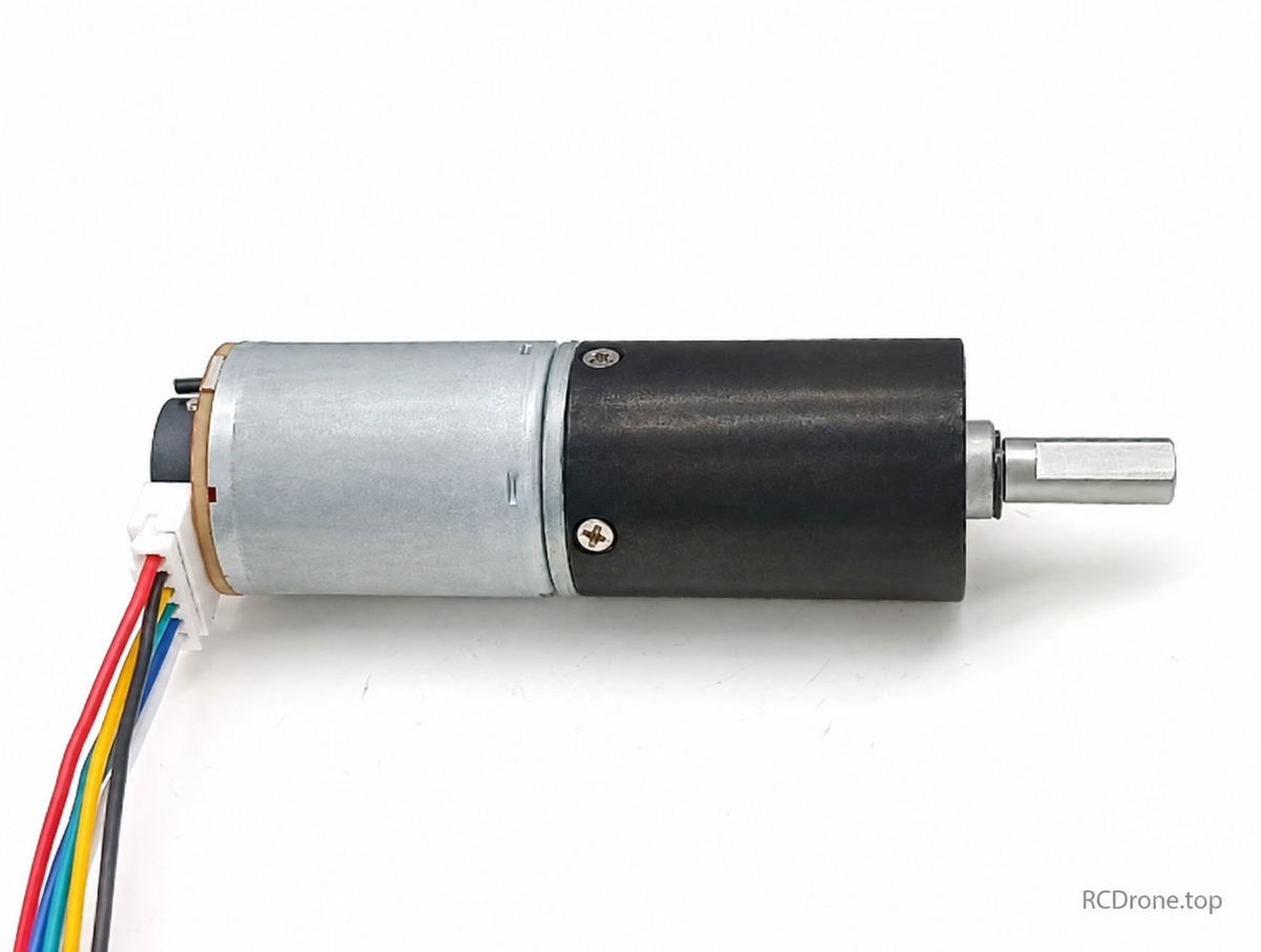 24GP-370 with encoder motor view 3