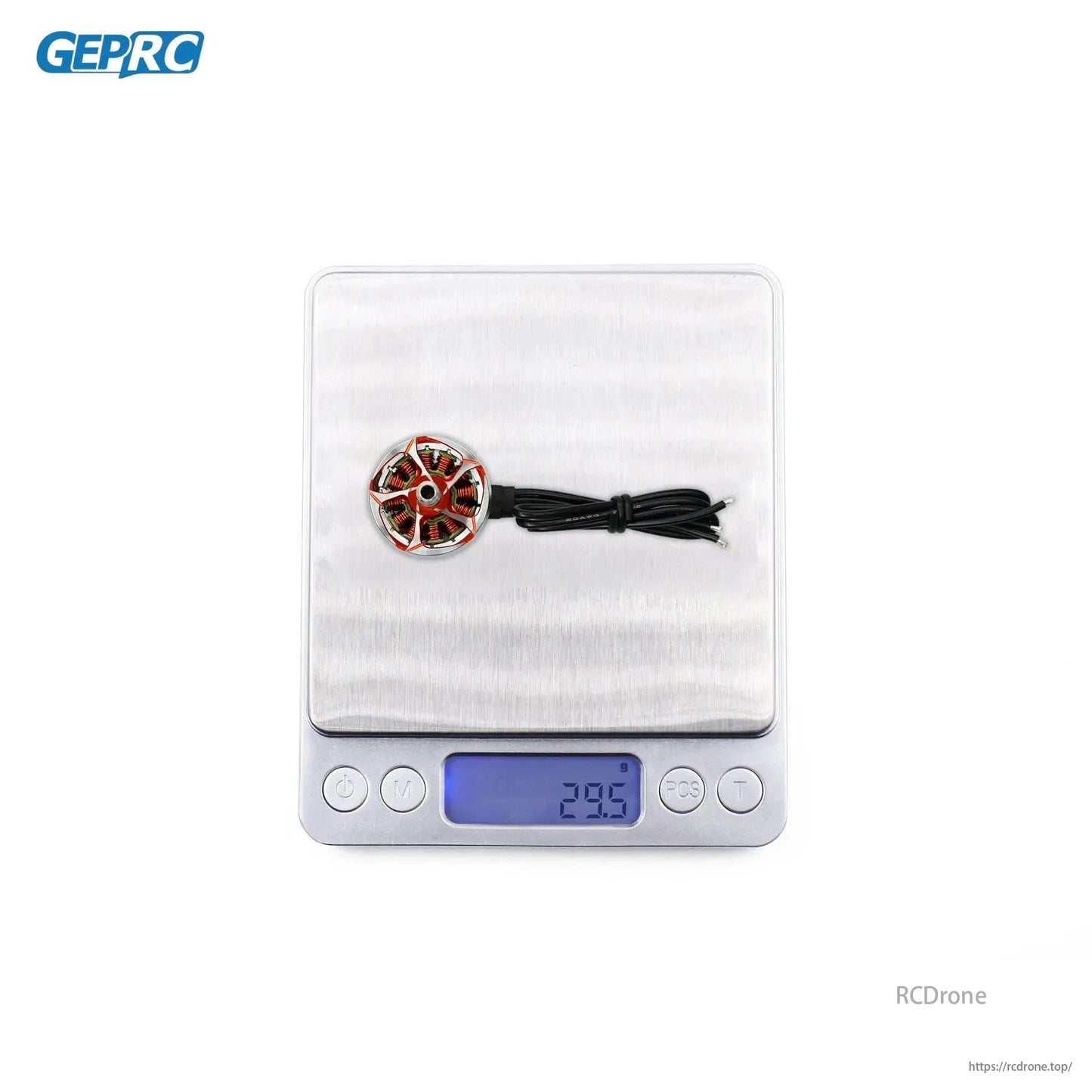 GEPRC SPEEDX2 brushless motor, 2107.5 size, 1960KV/2450KV, for 4-5 inch FPV drones, MARK5 compatible, weighs 29.5g.