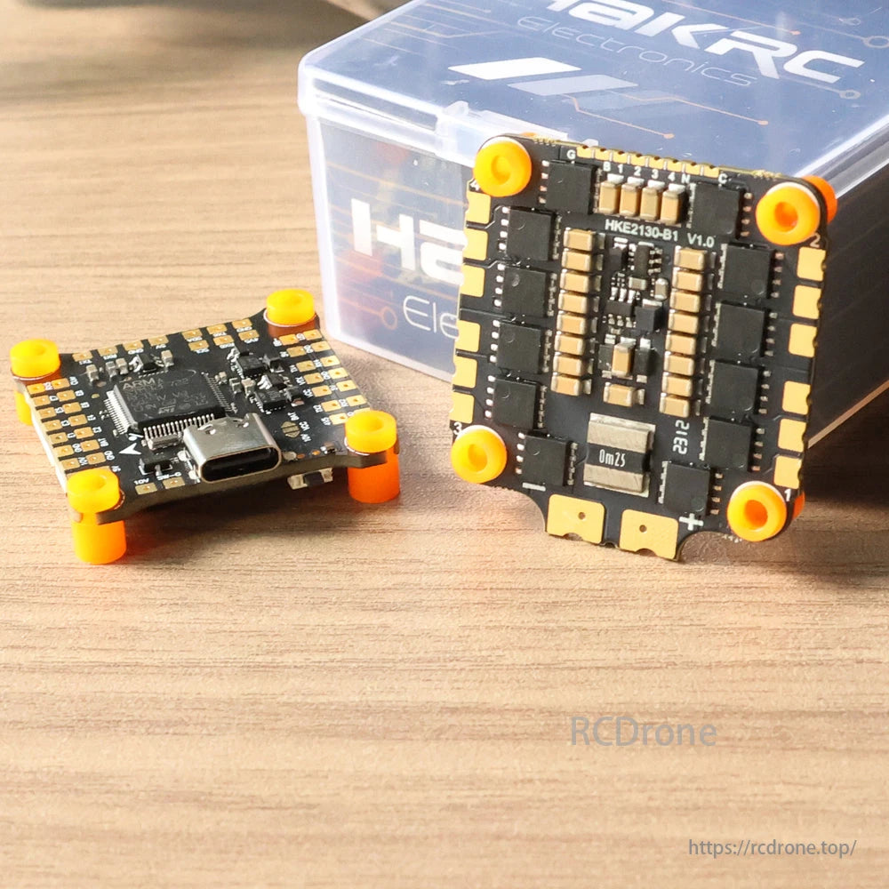 HAKRC F722 V2 Stack for FPV Drone features an advanced 4-in-1 ESC design for improved performance and efficiency.