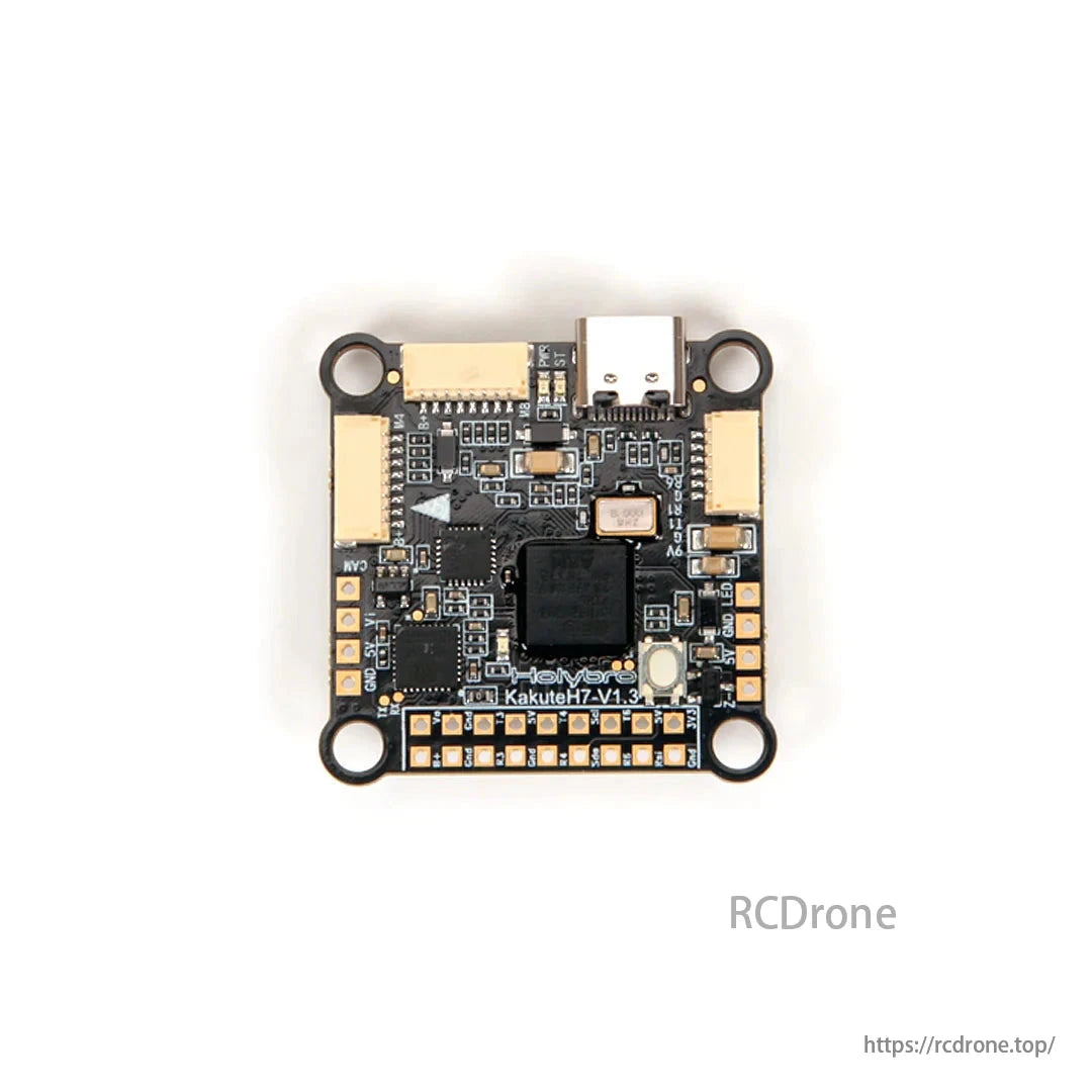 Holybro Kakute H7 v1.5 Flight Controller, Holybro Kakute H7 v1.5 flight controller offers Bluetooth, dual 4in1 ESC ports, and supports Betaflight, ArduPilot, INAV for advanced drone control.