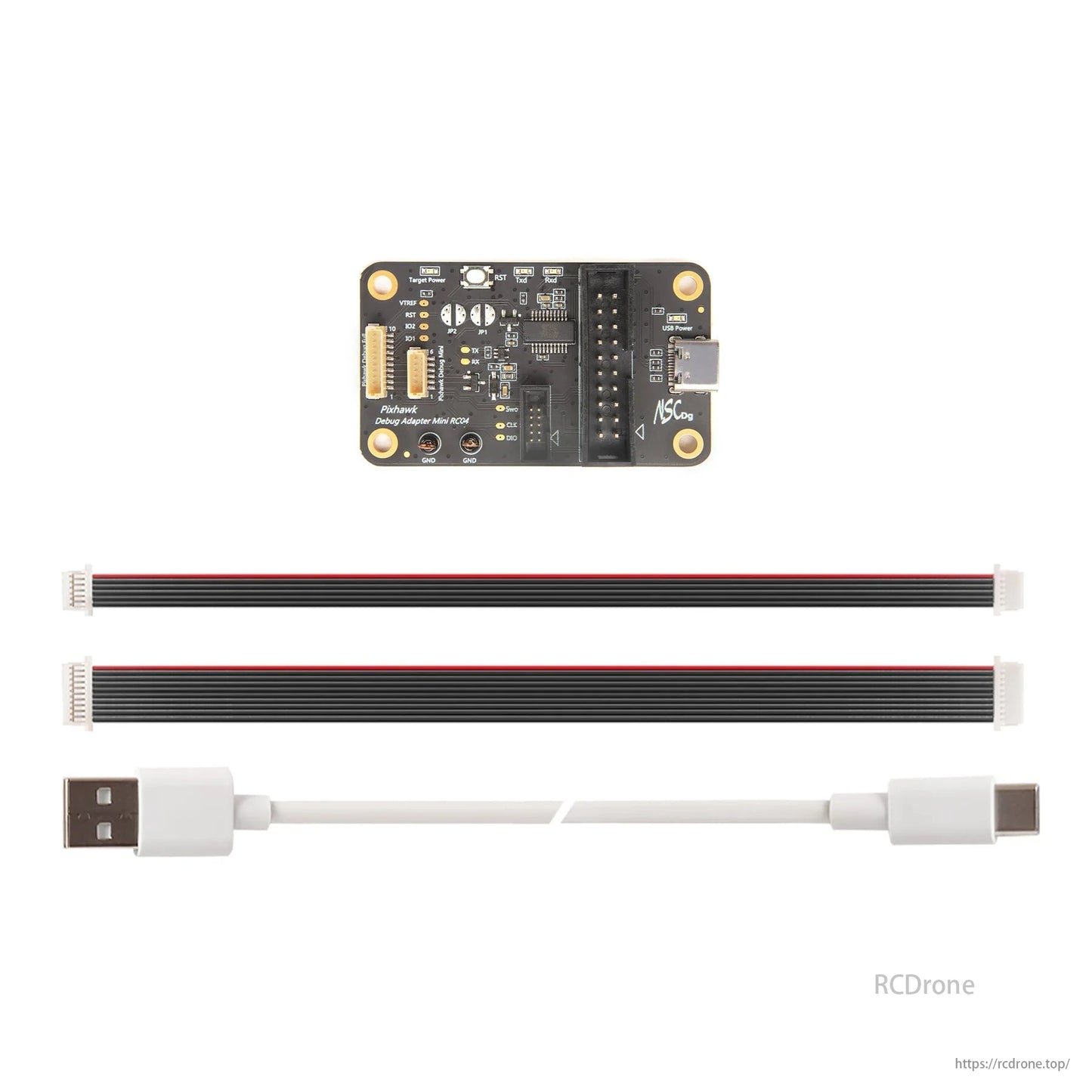 Holybro Pixhawk Debug Adapter for FMUv5/FMUvX Autopilot debugging with JTAG, SWD, and Serial Interface.