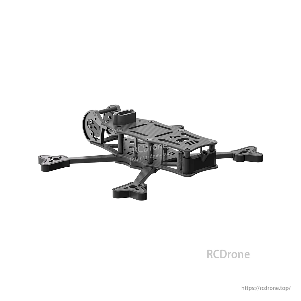 iFlight AOS 4 V5 FPV Frame, iFlight AOS 4 V5 FPV quad frame with carbon fiber arms, top plate, standoffs, and front camera cage