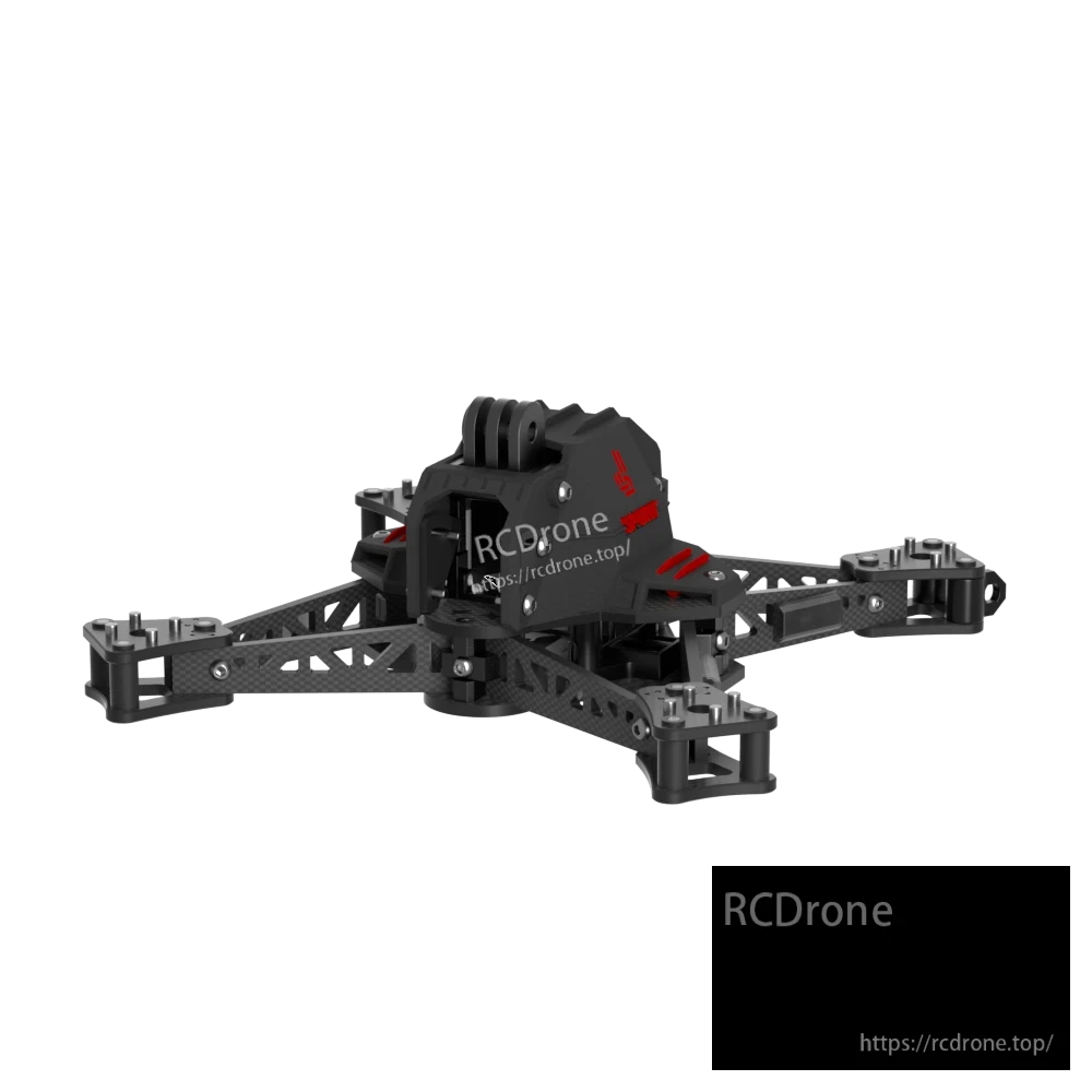 iFlight Afterburner Sport O4 5-Inch FPV Frame, iFlight Afterburner Sport O4 5-inch FPV drone frame, carbon fiber arms with metal standoffs and front camera mount