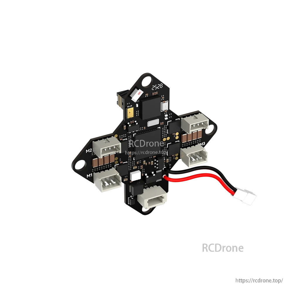 iFlight Borg G4 1S AIO flight controller board with multiple JST motor plugs and battery lead connector