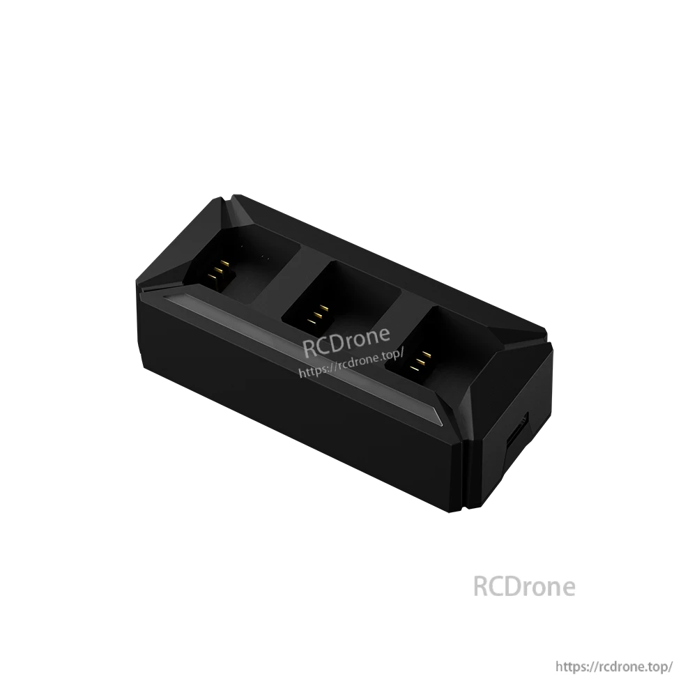 iFlight Defender 20 Lite battery charging adapter with three charging slots and gold contact pins