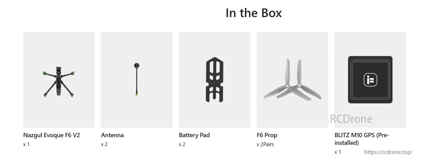 iFlight Nazgul Evoque F6 V2 O4 6S HD 6-Inch Freestyle FPV Drone with DJI O4 Air Unit Pro