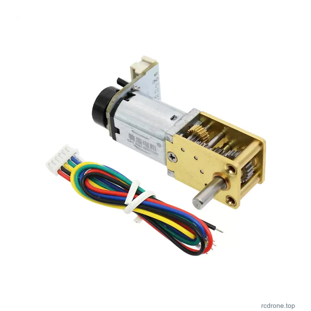 N20ABHL encoder-equipped motor with matching six-wire lead
