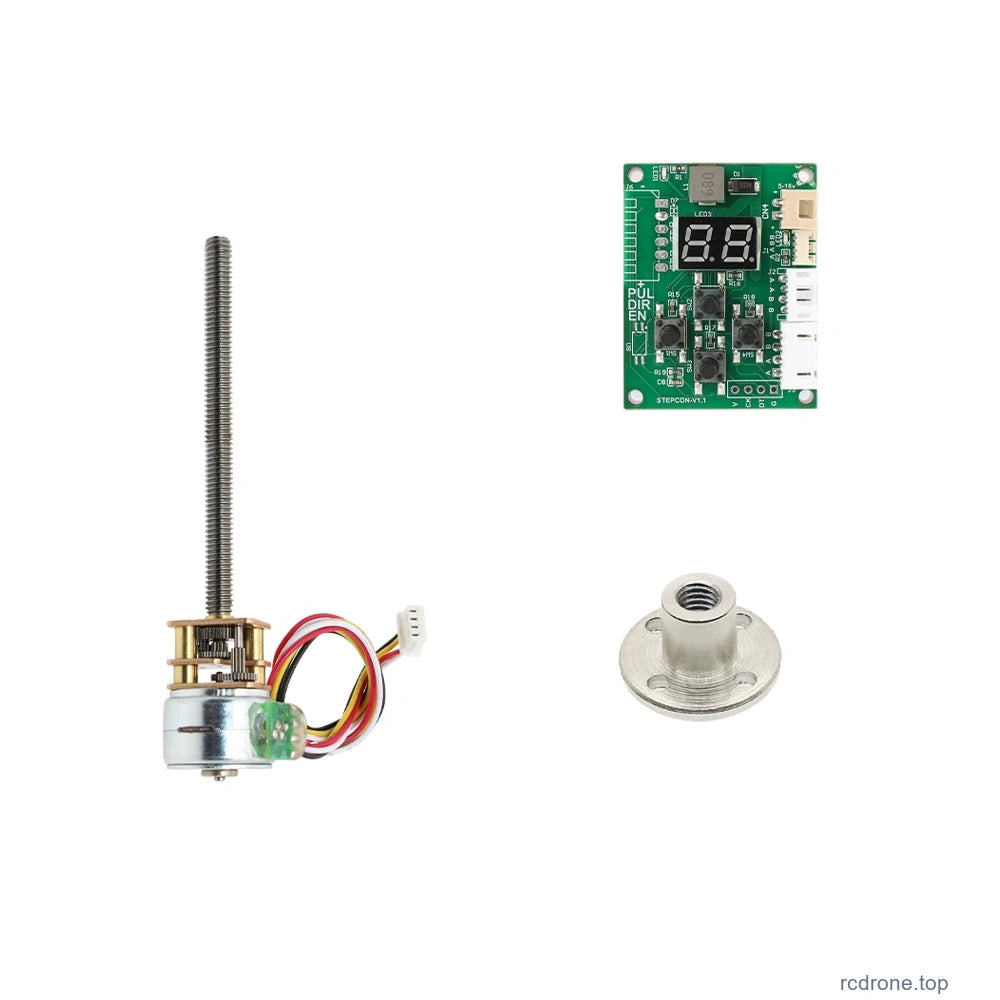 Motor with flange nut and open driver;one each