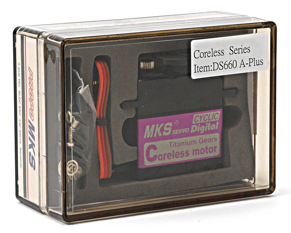 MKS DS660A+ High Torque Digital Servo Motor, Titanium Gear, Aluminum Case