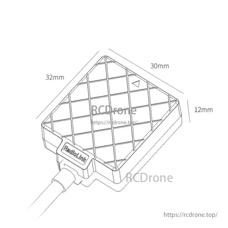 The RadioLink TS100 Mini M8N GPS Module features a compact design with dual anti-interference and triple GNSS support.