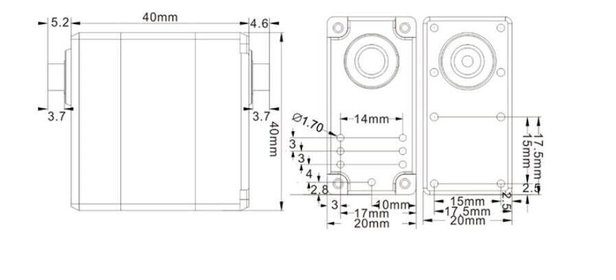 JX Servo RD-5622MG - 22kg.cm 180° / 300° Digital Metal Gear Degree Precision Big Torque Robot Servo