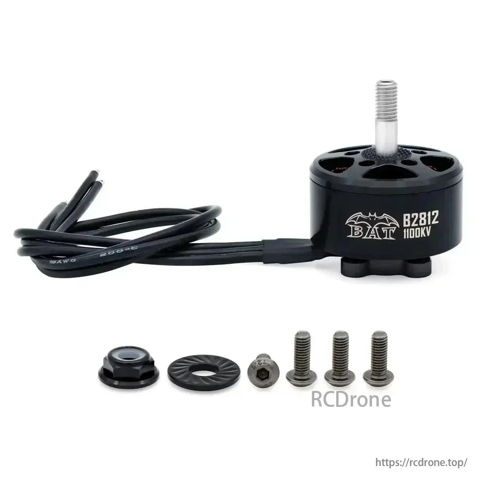 Surpass Hobby BAT 2812 1100KV brushless motor with accessories included.