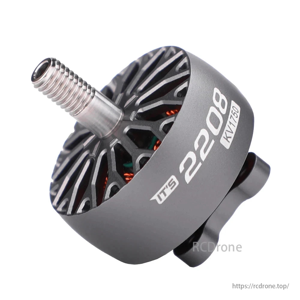 T-MOTOR ITS 2208 1750KV brushless motor, designed for 5-inch 6S FPV freestyle drones, offers high performance and efficiency.