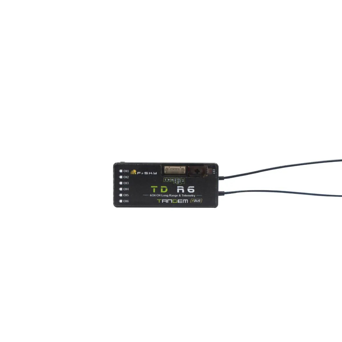 FrSky TD R6 Receiver - 2.4G 900M Tandem Dual-Band Receiver with 6 Channel Ports