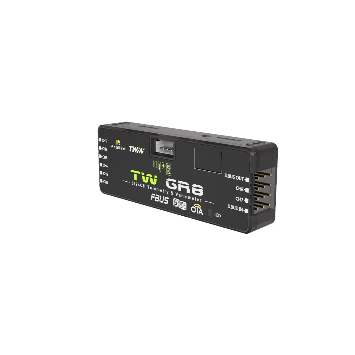 FrSky TW GR8 Receiver, toll Gan ToK 0l5 OUt CHs cH7_