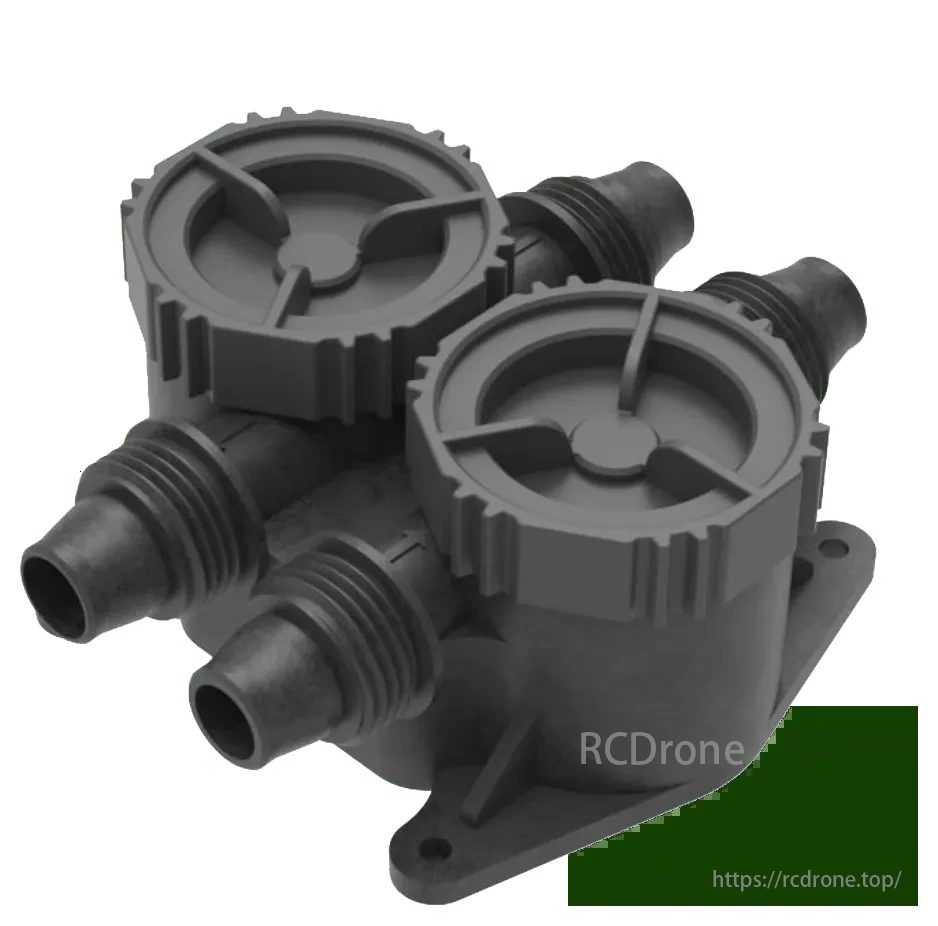 VK FL-2 Dual-Channel Paddle Wheel Flow Meter – 5–60L/min, PWM Output, IP67 Waterproof for Agriculture Drones