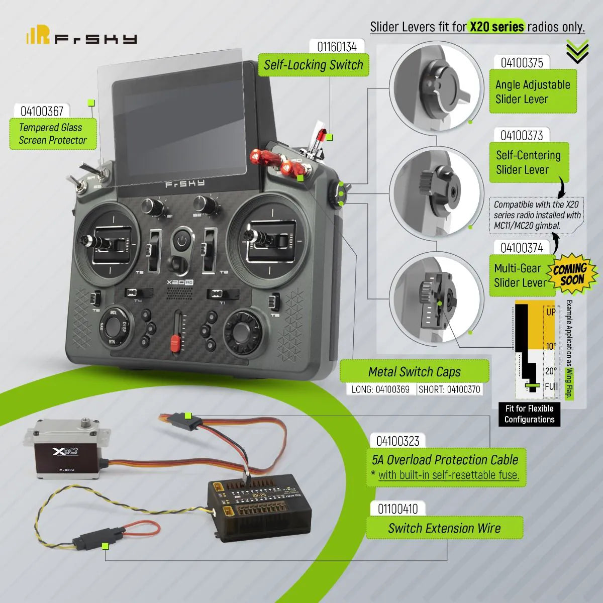 FrSky Tandem X20 Pro Combo, Compatible with X2O series radios only: FrSKX 01160134 Self-