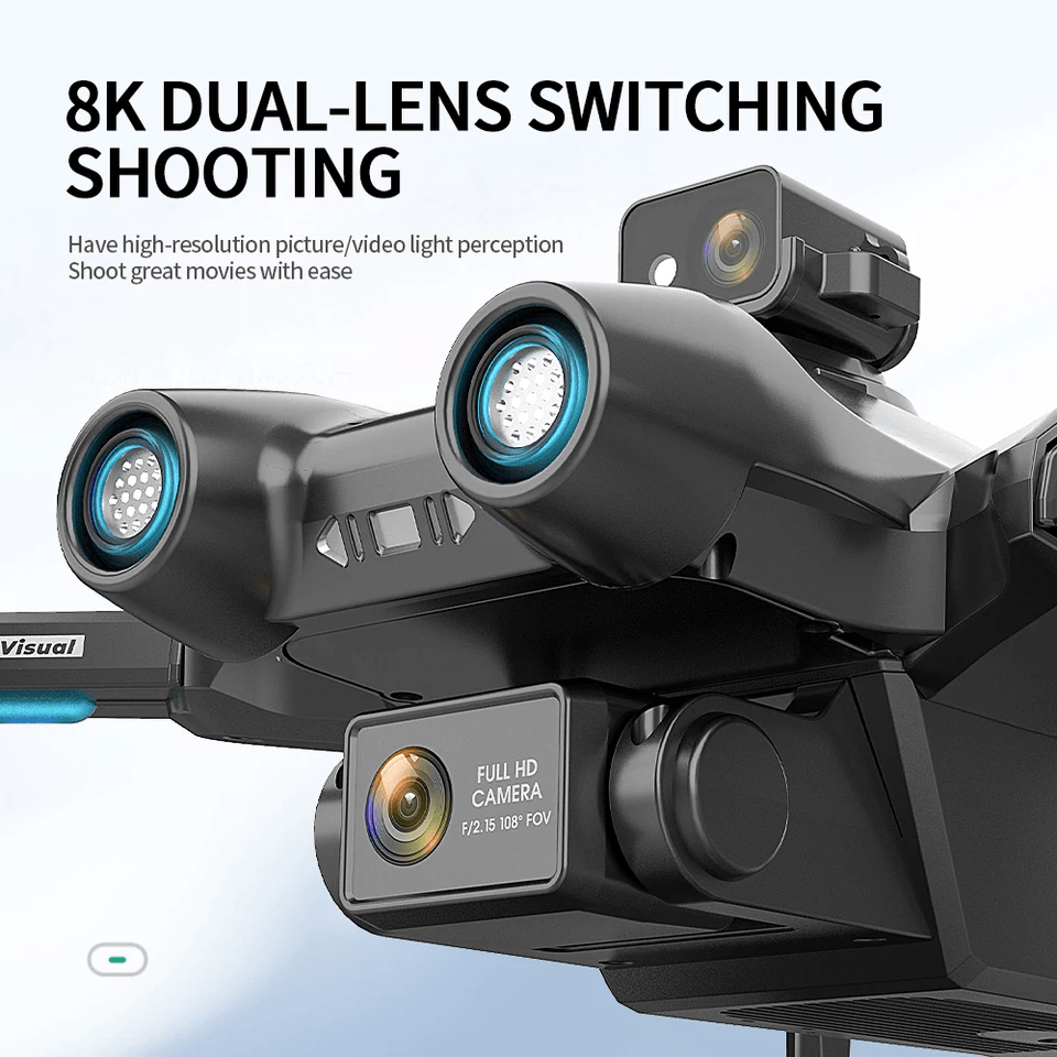 AE6 max 8k drone optical dual camera remote control obstacle avoidance gps drone FPV drone - RCDrone