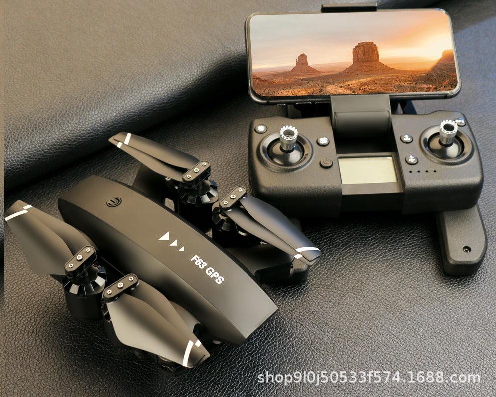 F63 Drone 4K HD Dual Camera 5G WIFI FPV Foldable Drone Optical Flow GPS Position Auto Follow Quadcopter - RCDrone