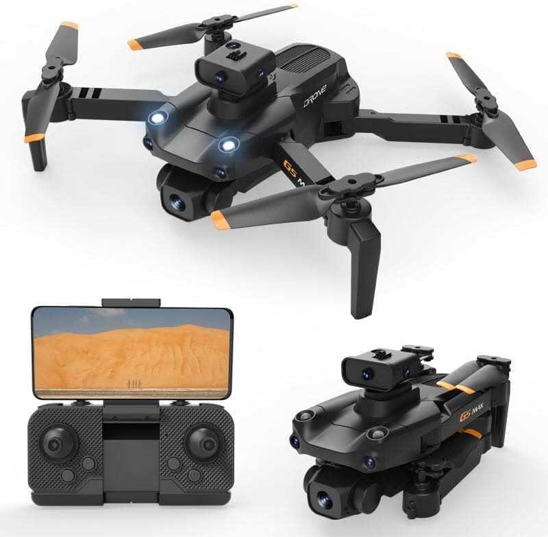 Drones with Camera, Drone 4K Camera Visual Positioning WiFi FPV Drone Altitude Preservation, Headless Mode, Automatic Return, Black 4K Single Camera 3 Batteries Drones with Camera, Drone 4K Camera Visual Positioning WiFi FPV Drone Altitude Preservation, Headless Mode, Automatic Return, Black 4K Single Camera 3 Batteries