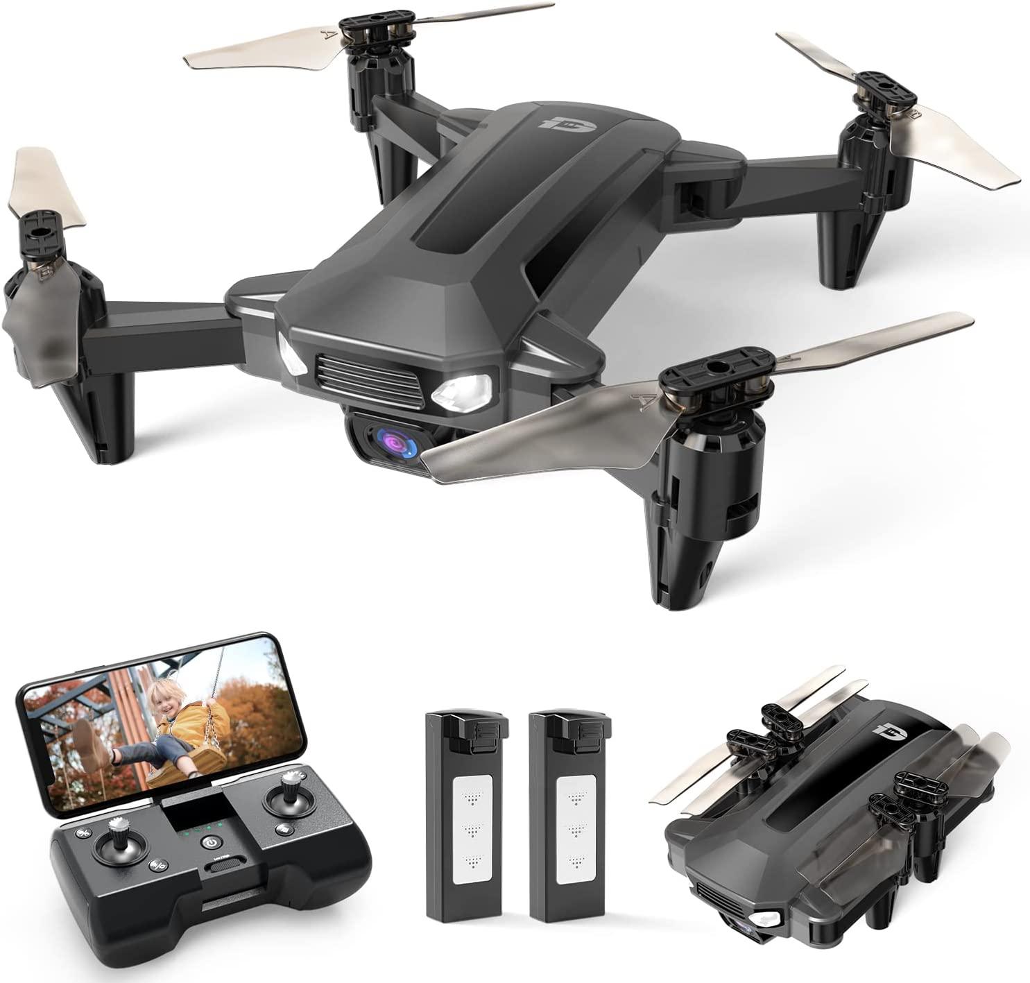 Drone avec caméra 4K HD 1080P débutant RC Quadcopter, drone pour enfants,  FPV Live Video, Altitude Hold, One Key Take Off/Landing, 3D Flip. Cadeaux  pour filles/garçons, Gris : : Jeux et Jouets