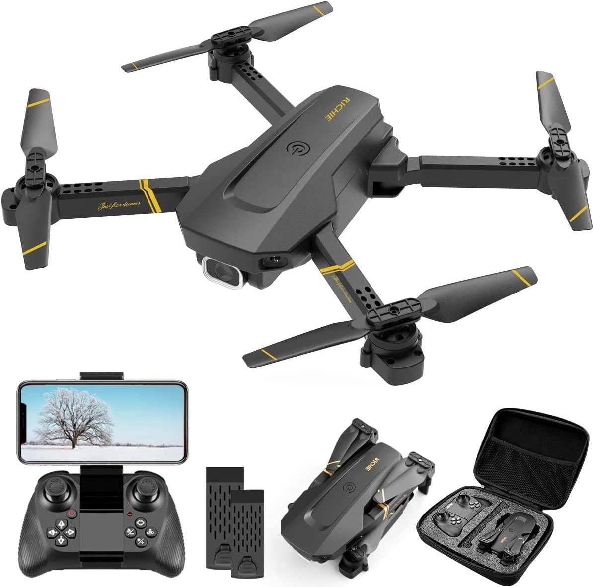 Mini Drone with Camera for Adult, Syma Small RC 1080P HD FPV Black