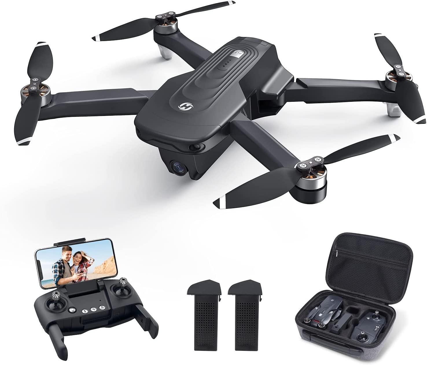 Holy Stone Drone HS175D with 4K Camera for Adults and Beginners, Foldable  GPS Drone with Auto Return Home, Follow Me Mode, 2 Batteries Double the  Flight Time, Black 
