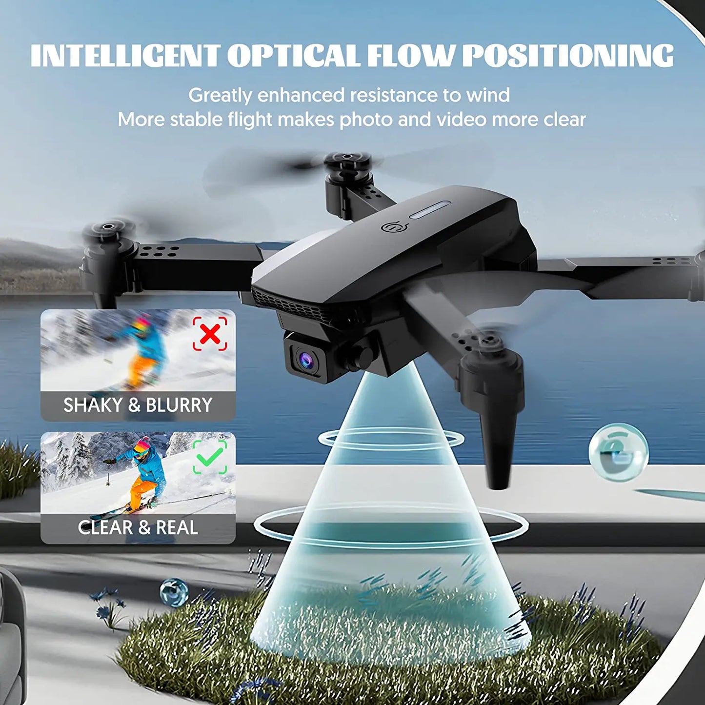 SUPFEEL A9002 Drones - with Camera for Adults 4k, Drones for Kids Beginners with Live Video RC Mini Drone with Camera Drones for Kids 8-12 Cool Ideas Boy Toys Gift 10-12 Years Old Teenage Support WiFi FPV - RCDrone