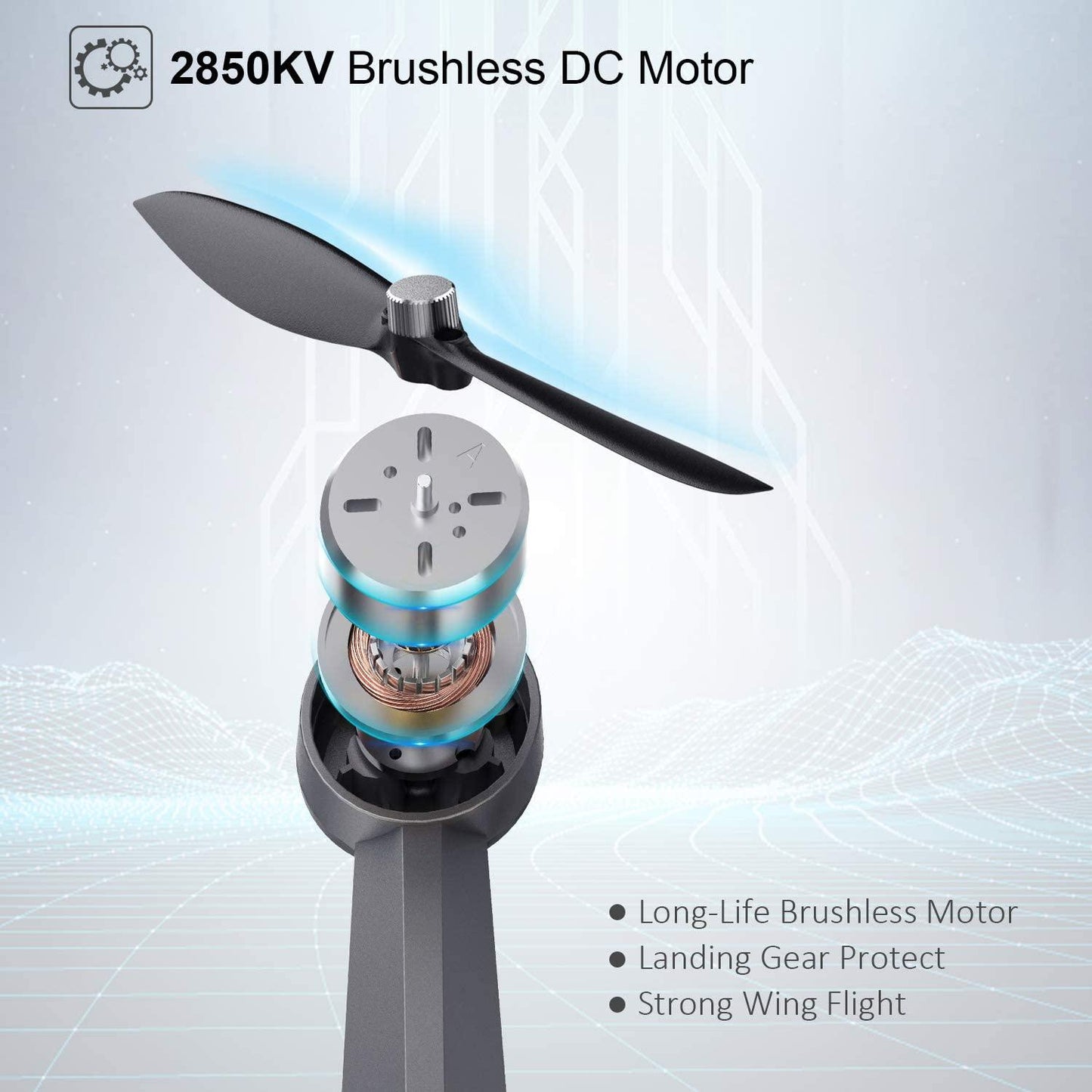 SANROCK B5W GPS Drones - with 4K HD UHD Camera for Adults Kids Beginners, Quadcopter with Brushless Motor, 5GHz FPV Transmission, Auto Return Home, Long Range Control Range Professional Camera Drone - RCDrone