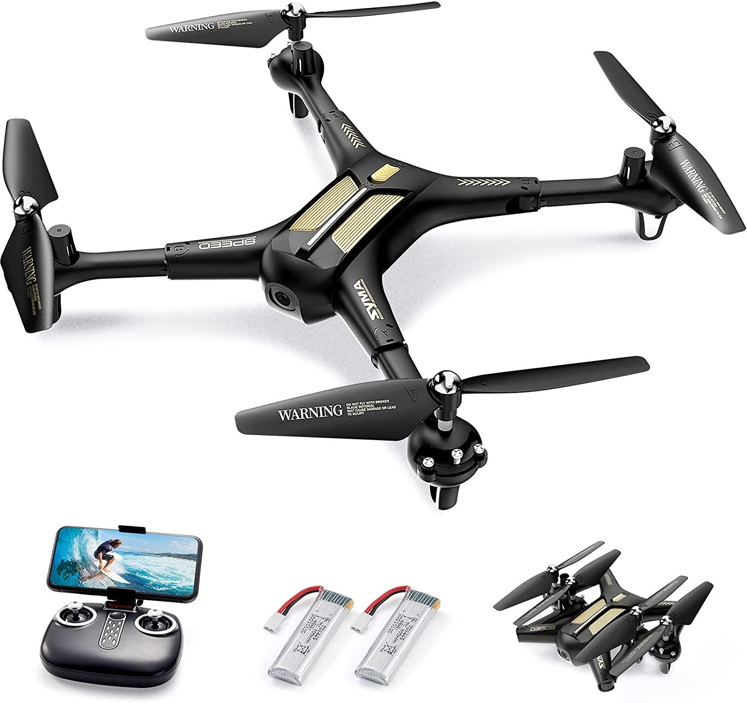 Drone with 1080P Camera for Adults Beginners Kids, Foldable RC Quadcopter