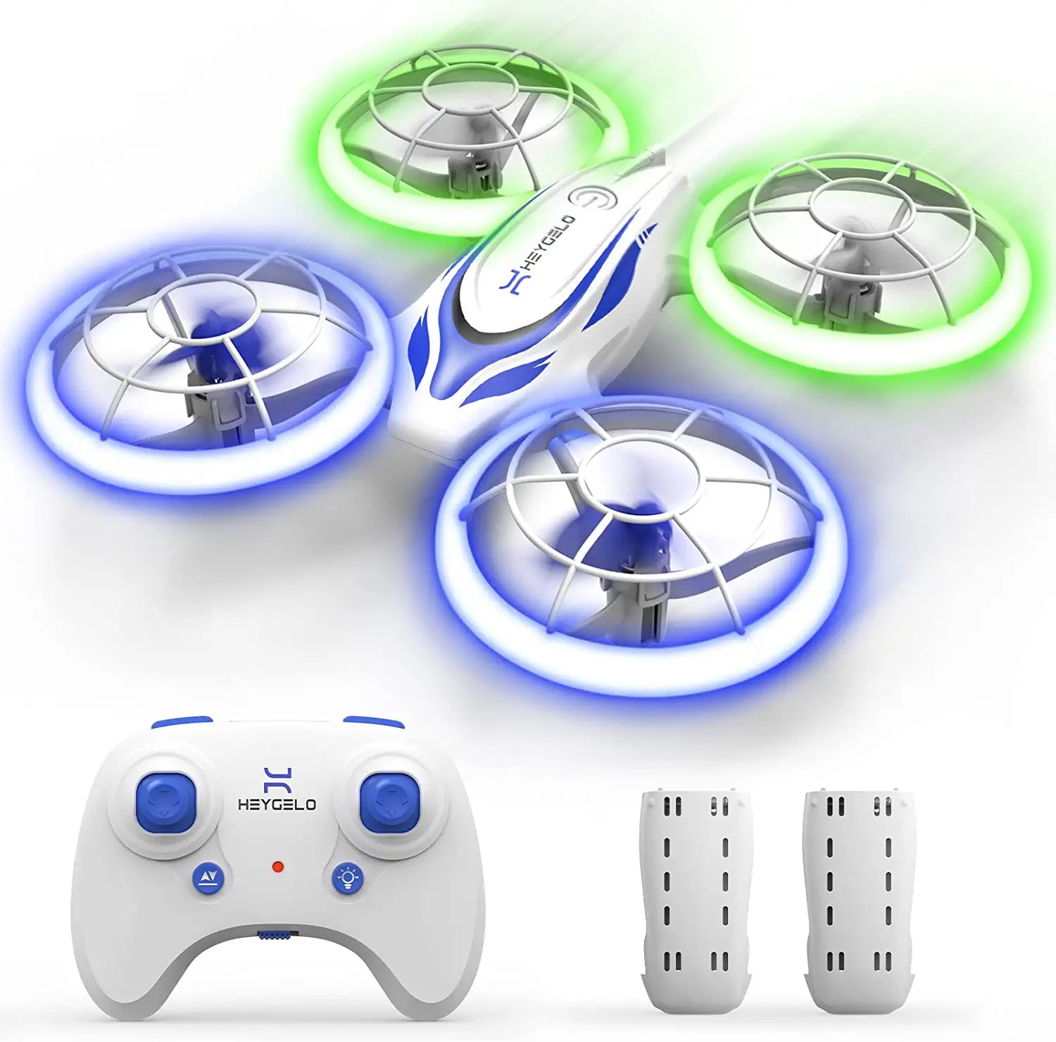 Heygelo S60 Drones pour enfants - Mini drone avec lumières LED