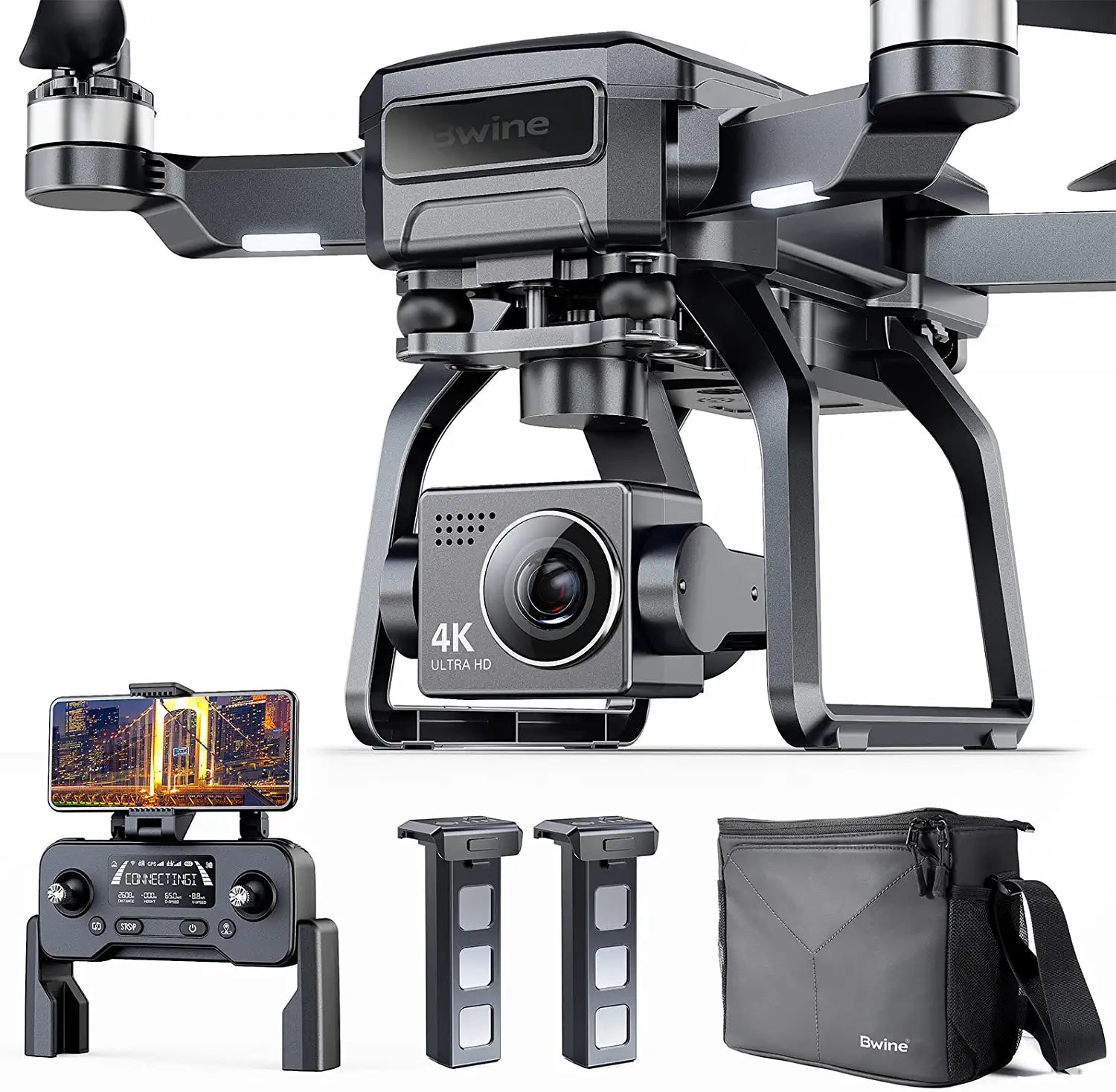 Drones avec caméra pour adultes, drones pour enfants de 8 à 12 ans avec  caméra HD 4K, drone pour débutants avec 2 piles, mode maintien de  l'altitude