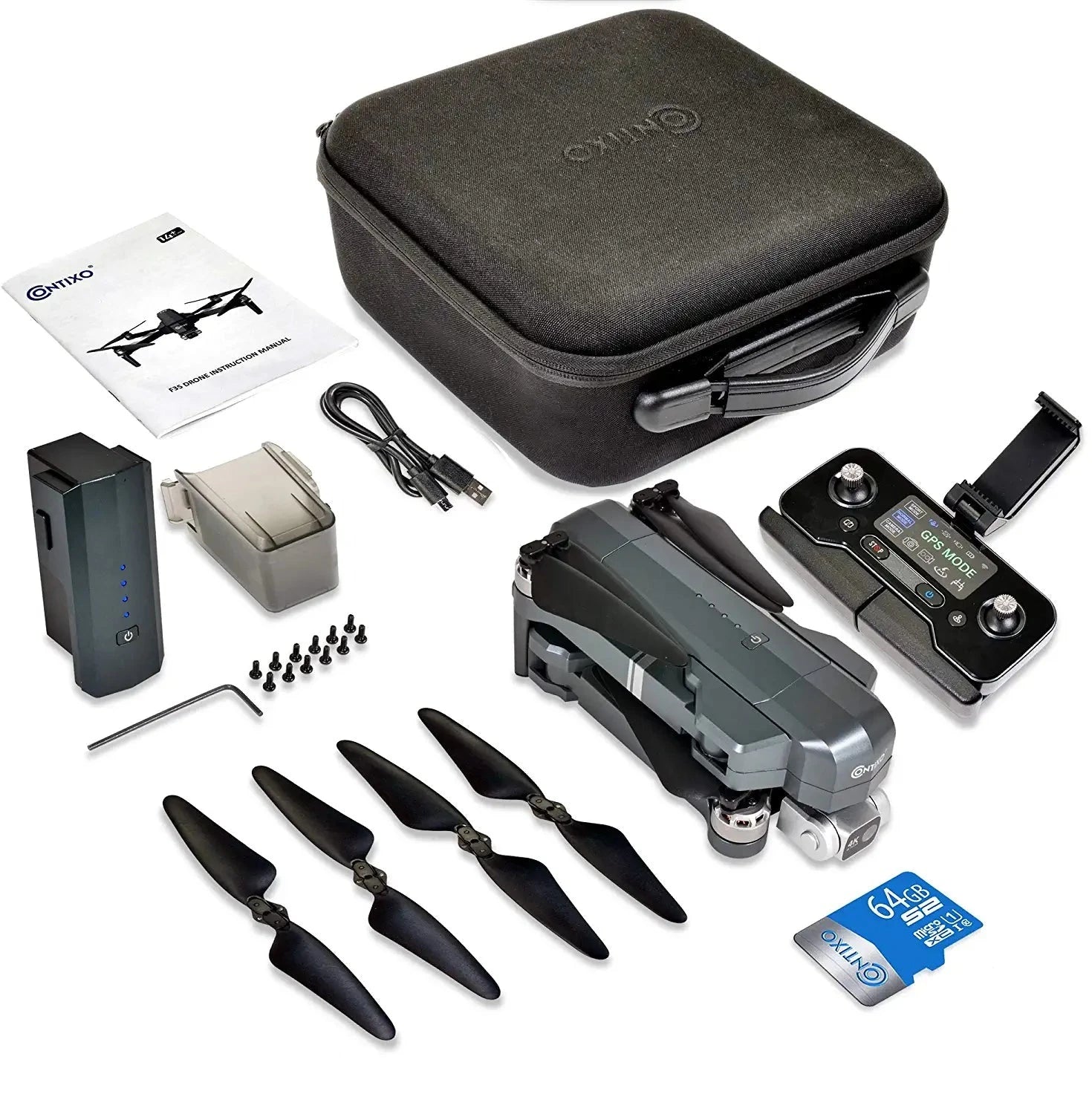 Contixo F35 GPS Drone 4K HD UHD 2